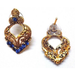 Golden Oxidized Women Earring Bali Jhumka Jhumki Jewelry PushBack Classy Gift 55